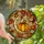 Autumn Enthusiasts' Glowing Tiffany Stained Glass Crescent Moon Pumpkin Floral Mosaic Stained Glass Suncatcher - 1