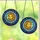 Celestial Art Lovers' Tranquil Sun & Moon Tiffany Stained Glass Mosaic Jewel Tones Gold Blue Purple Stained Glass Suncatcher - 7E-nCWlCrv