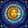 Celestial Art Lovers' Tranquil Sun & Moon Tiffany Stained Glass Mosaic Jewel Tones Gold Blue Purple Stained Glass Suncatcher - 6
