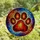 Pet Lovers' Detailed Tiffany Stained Glass Paw Print Mosaic Red Orange Yellow Blue Purple Art Stained Glass Suncatcher - 4