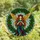 Art & Holiday Lovers' Ethereal Stained Glass Fairy Holly Wreath Jewel Tone Mosaic Pattern Stained Glass Suncatcher - 4