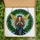 Art & Holiday Lovers' Ethereal Stained Glass Fairy Holly Wreath Jewel Tone Mosaic Pattern Stained Glass Suncatcher - 5