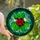 Nature Lovers' Vibrant Red Ladybug Emerald Clover Tiffany Glass Mosaic Pattern Stained Glass Suncatcher - 1