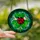 Nature Lovers' Vibrant Red Ladybug Emerald Clover Tiffany Glass Mosaic Pattern Stained Glass Suncatcher - 2