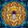 Art Lovers' Intricate Tiffany Glass Spider Stained Mosaic Royal Purple Lavender Teal Amber Gold Geometric Pattern Stained Glass Suncatcher - 6