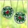 Winter Art Lovers Tiffany Style Stained Glass Holly Berries Emerald Ruby Jewel Tone Winter Sky Mosaic Stained Glass Suncatcher - 6XzxauiU-i