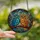 Nature Lovers' Intricate Tiffany Style Stained Glass Owls Nocturnal Woodland Mosaic Deep Blue Amber Gold Stained Glass Suncatcher - 2