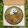 Bookish Art Admirers' Tiffany Glass Ghost Reading Teacup Amber Orange Floral Mosaic Stained Glass Suncatcher - 5