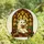 Cozy Aesthetic Fans' Whimsical Stained Glass Ghost Reading Warm Jewel Tone Arched Window Art Stained Glass Suncatcher - 4