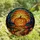 Halloween Enthusiasts' Glowing Jack-o'-Lantern Stained Glass Mosaic Orange Teal Twilight Stained Glass Suncatcher - 4