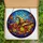 Fantasy Art Lovers' Tiffany Stained Glass Whimsical Witch Hat Autumn Foliage Rich Jewel Tone Design Stained Glass Suncatcher - 5
