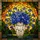 Floral Art Lovers' Tiffany Style Stained Glass Forget-Me-Not Bouquet Iridescent Blue Green Mosaic Stained Glass Suncatcher - 6
