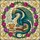 Fantasy Lovers' Vibrant Tiffany Style Stained Glass Teal Blue Dragon Books & Teacup Design Stained Glass Suncatcher - 6