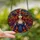 Fantasy Art Lovers' Captivating Witch Stained Glass Design, Jewel Tone Autumnal Foliage & Swirling Mosaic Stained Glass Suncatcher - 2