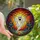 Gothic Art Lovers' Tiffany Style Stained Glass Friendly Ghost Haunted Houses Full Moon Orange Purple Teal Pattern Stained Glass Suncatcher - 1