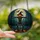 Halloween Enthusiasts' Jewel Tone Stained Glass Scarecrow Jack-o'-Lantern Forest Stained Glass Suncatcher - 2