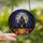 Gothic Fantasy Lovers' Radiant Stained Glass Jack-o'-Lantern Haunted Castle, Twilight Blue & Orange Mosaic Forest Stained Glass Suncatcher - 2