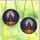 Gothic Fantasy Lovers' Radiant Stained Glass Jack-o'-Lantern Haunted Castle, Twilight Blue & Orange Mosaic Forest Stained Glass Suncatcher - 3