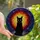 Cat Lovers' Intricate Stained Glass Black Cat Fiery Mosaic Jewel Tones Art Nouveau Stained Glass Suncatcher - pHKKz3zo81
