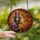 Stained Glass Art Lovers' Mysterious Cloaked Figure, Purple Hat, Glowing Pumpkin & Autumn Mosaic Stained Glass Suncatcher - 2
