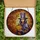 Stained Glass Art Lovers' Mysterious Cloaked Figure, Purple Hat, Glowing Pumpkin & Autumn Mosaic Stained Glass Suncatcher - 5
