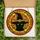 Mystical Cat Lovers' Tiffany Stained Glass Black Cat Witch Hat Amber Orange Yellow Geometric Mosaic Stained Glass Suncatcher - 5