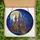 Gothic Art Lovers' Intricate Tiffany-Inspired Stained Glass Haunted Mansion Full Moon Jewel Tone Design Stained Glass Suncatcher - 5