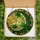 Celestial Art Admirers' Tiffany Stained Glass Crescent Moon & Star-Shaped Botanical Mosaic in Emerald Green Golden Amber Stained Glass Suncatcher - 5