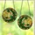 Celestial Art Admirers' Tiffany Stained Glass Crescent Moon & Star-Shaped Botanical Mosaic in Emerald Green Golden Amber Stained Glass Suncatcher - 3