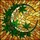 Celestial Art Admirers' Tiffany Stained Glass Crescent Moon & Star-Shaped Botanical Mosaic in Emerald Green Golden Amber Stained Glass Suncatcher - 6