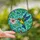 Nature Lovers' Vibrant Stained Glass Hummingbird Pink Flower Jewel Tone Mosaic Stained Glass Suncatcher - 2