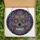 Art Enthusiasts' Vibrant Stained Glass Mosaic Sugar Skull Fuchsia Blue Yellow Orange Stained Glass Suncatcher - 5