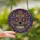Art Enthusiasts' Vibrant Stained Glass Mosaic Sugar Skull Fuchsia Blue Yellow Orange Stained Glass Suncatcher - 2