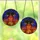 Fantasy Art Lovers' Fearsome Three-Headed Cerberus Stained Glass Mosaic Fiery Orange Red & Cosmic Blue Tiffany Style Pattern Stained Glass Suncatcher - 3