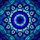 Intricate Art Lovers' Deep Blue Tiffany Stained Glass Evil Eye Mandala Mosaic Pattern Stained Glass Suncatcher - 6