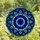 Intricate Art Lovers' Deep Blue Tiffany Stained Glass Evil Eye Mandala Mosaic Pattern Stained Glass Suncatcher - 4