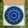 Intricate Art Lovers' Deep Blue Tiffany Stained Glass Evil Eye Mandala Mosaic Pattern Stained Glass Suncatcher - 5