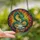 Fantasy Art Enthusiasts' Vibrant Turquoise Dragon Teacup Books Floral Tiffany Stained Glass Mosaic Art Stained Glass Suncatcher - 2