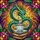 Fantasy Art Enthusiasts' Vibrant Turquoise Dragon Teacup Books Floral Tiffany Stained Glass Mosaic Art Stained Glass Suncatcher - 6