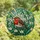 Nature Lovers' Tiffany Stained Glass European Robin Snowdrop Floral Mosaic Art Stained Glass Suncatcher - vQkGva8254