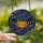 Halloween Fans' Intricate Tiffany Style Stained Glass Jack-o'-Lantern Bat Night Sky Design with Jewel Tones Stained Glass Suncatcher - 2