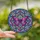 Nature Lovers' Tiffany Glass Butterfly Mosaic Pink Purple Blue Geometric Floral Filigree Stained Glass Suncatcher - 2