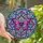 Nature Lovers' Tiffany Glass Butterfly Mosaic Pink Purple Blue Geometric Floral Filigree Stained Glass Suncatcher - 1