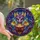 Fantasy Lovers' Whimsical Purple Baby Dragon Reading Jewel-Tone Stained Glass Design Stained Glass Suncatcher - 1