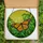 Nature Lovers' Vibrant Orange Monarch Butterfly Stained Glass Art Tiffany Style Jewel Tone Mosaic Edge-to-Edge Design Stained Glass Suncatcher - 5
