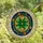 Art Lovers' Tiffany Stained Glass Lucky Clover Horseshoe Orange Jewel Green Blue Yellow Floral Mosaic Stained Glass Suncatcher - 3p7yz1rnnr