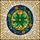 Art Lovers' Tiffany Stained Glass Lucky Clover Horseshoe Orange Jewel Green Blue Yellow Floral Mosaic Stained Glass Suncatcher - 6