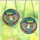 Whimsical Art Lovers Jewel-Toned Stained Glass Ghost Umbrella Rain Swirl Mosaic Stained Glass Suncatcher - 3