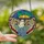 Whimsical Art Lovers Jewel-Toned Stained Glass Ghost Umbrella Rain Swirl Mosaic Stained Glass Suncatcher - 2