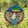 Whimsical Art Lovers Jewel-Toned Stained Glass Ghost Umbrella Rain Swirl Mosaic Stained Glass Suncatcher - 4